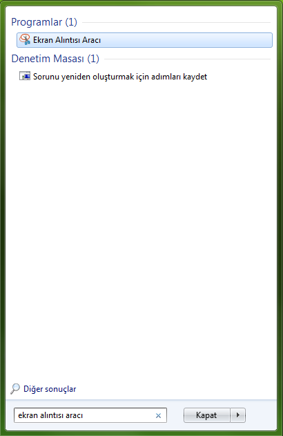 ekran görüntüsü almak için program