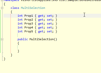 visual studio kısayol tuşları