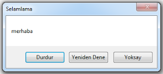 c# messagebox özellikleri