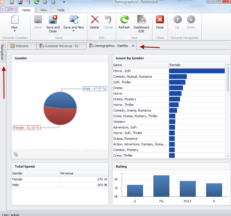 c# devexpress application menu