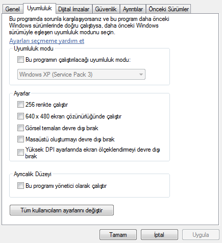 c sharp uyumluluk modu