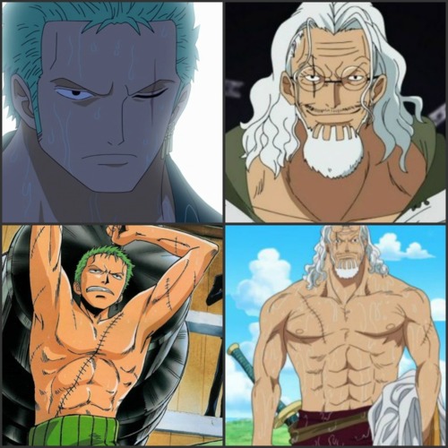 roronoza zoro and silvers rayleigh