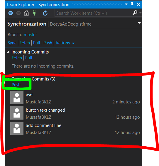 github a proje yükleme