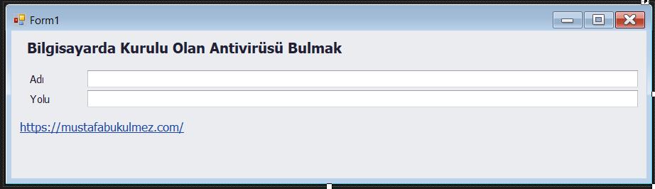 C# Kurulu Antivirüsü Kontrol Etmek