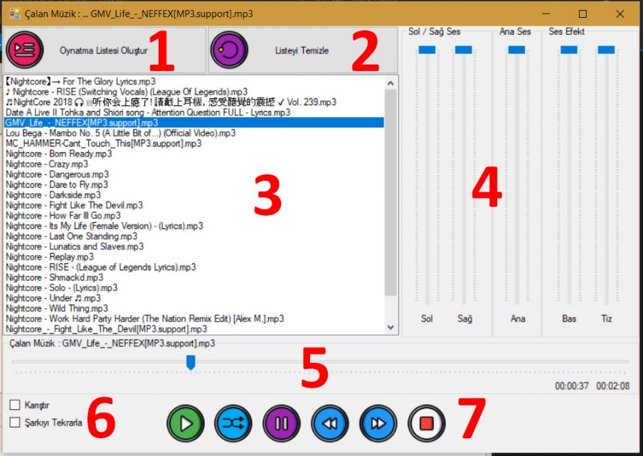 C# MP3 Çalar Uygulaması - mciSendString