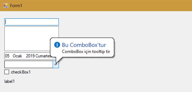 C# tooltip kullanımı