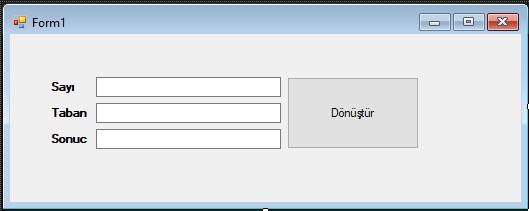 C# Sayı Tabanını Değiştirme