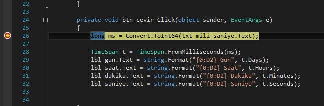 Visual Studio BreakPoint 2