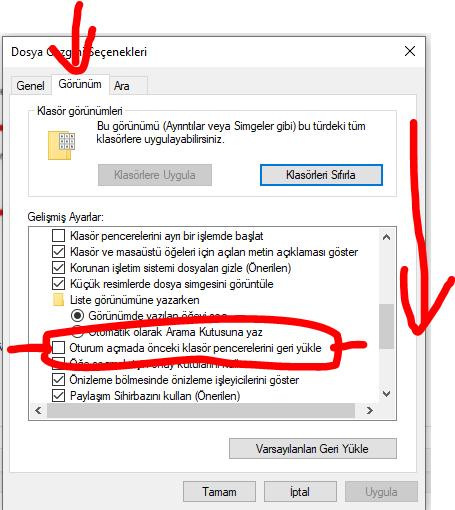 Windows 10 Kaldığın Yerden Devam Etme Özelliğini Kapatma 3