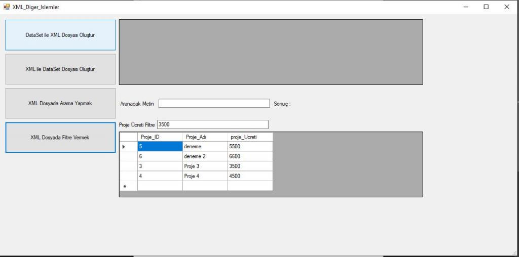 C# XML Dosyasında Filtreleme Nasıl Yapılır