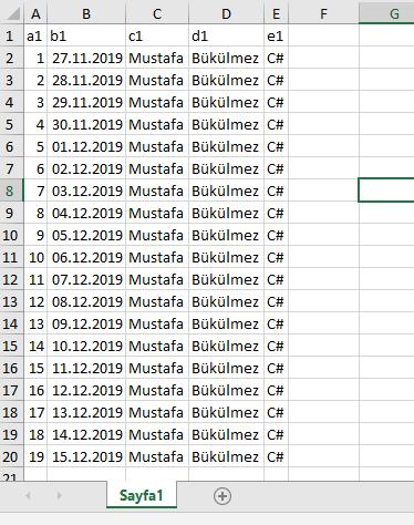 C# Çoklu Excel Dosyası Okuma