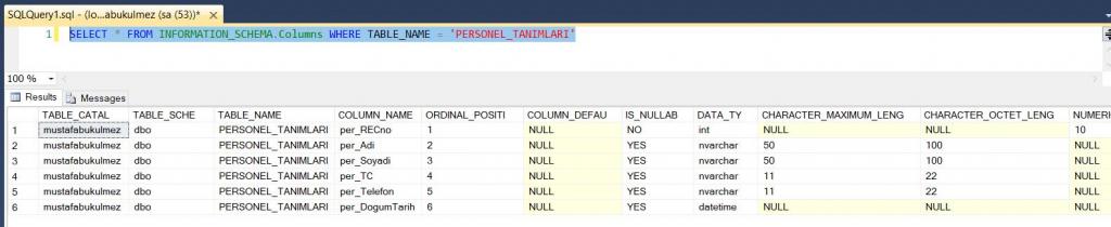 sql-INFORMATION_SCHEMA