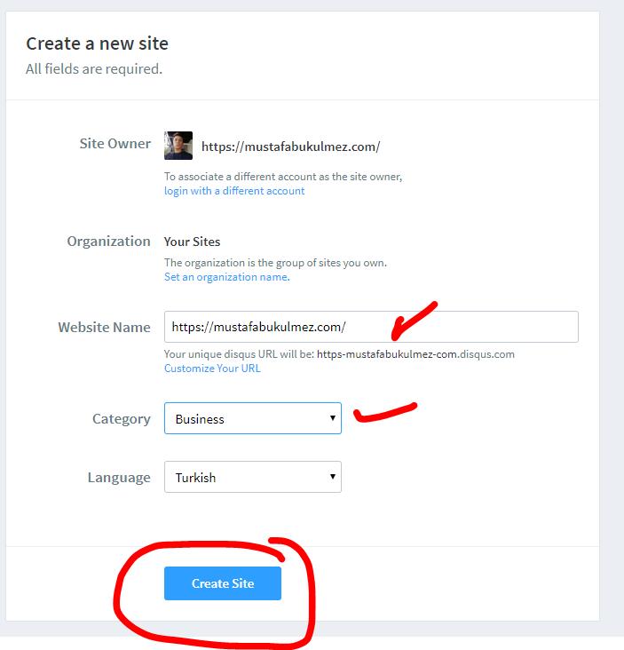 HTML Web Site Disqus Yorumları Ekleme