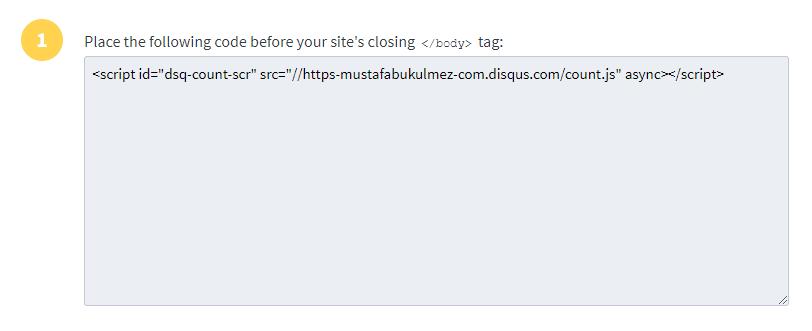 get disqus comment scipt