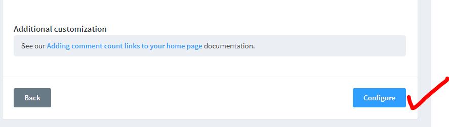 configure disqus comments