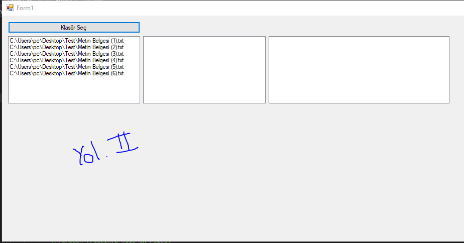 C# Klasördeki Dosya Adlarını Almak