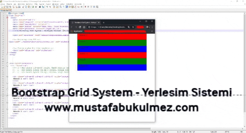 Bootstrap Grid System - Yerleşim Sistemi 1