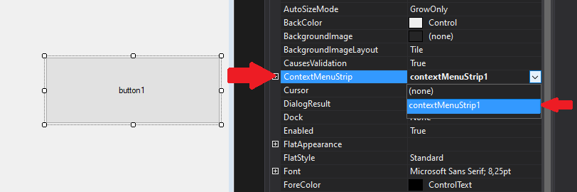 C# ContextMenuStrip Kullanımı