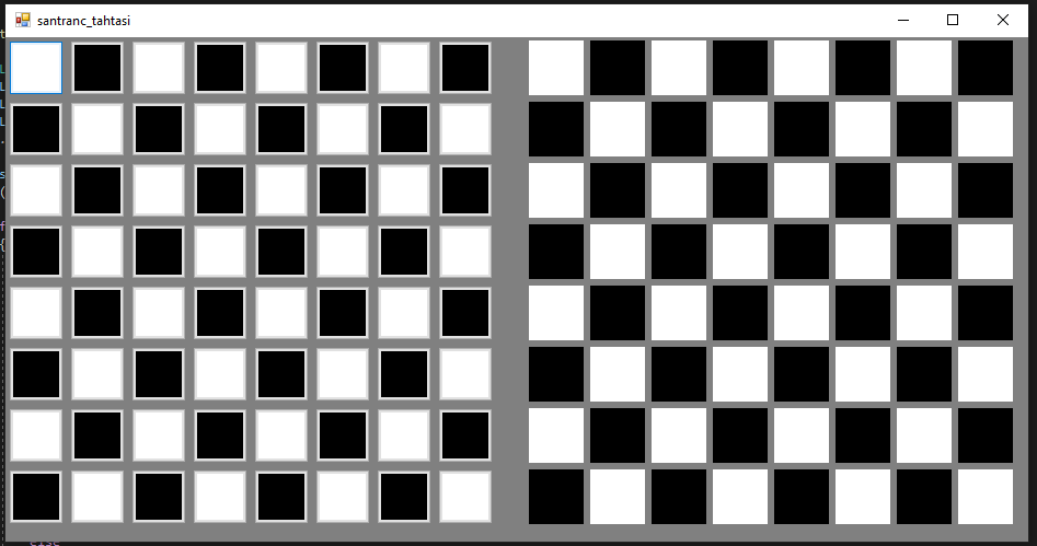 C# FlowLayoutPanel Kullanımı - Satranç Tahtası
