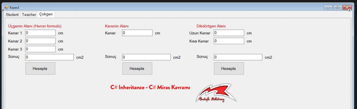 C# Inheritance - C# Miras Kavramı 3