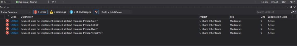 C# Inheritance - C# Miras Kavramı