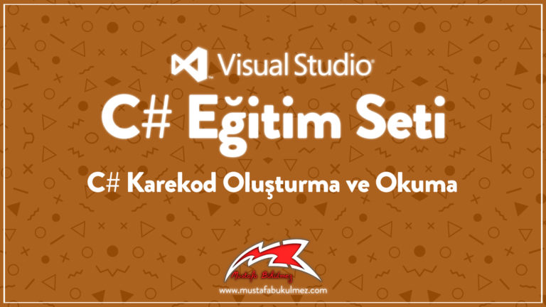 C# Karekod Oluşturma ve Okuma k