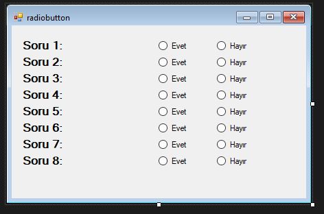 C# RadioButton ile GroupBox Ve Panel