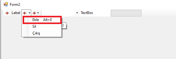 C# ToolStrip Kullanımı ToolStripSplitButton