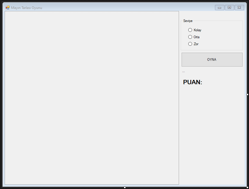 C# Mayın Tarlası Yapımı