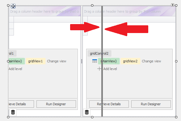 C# DevExpress SplitContainer