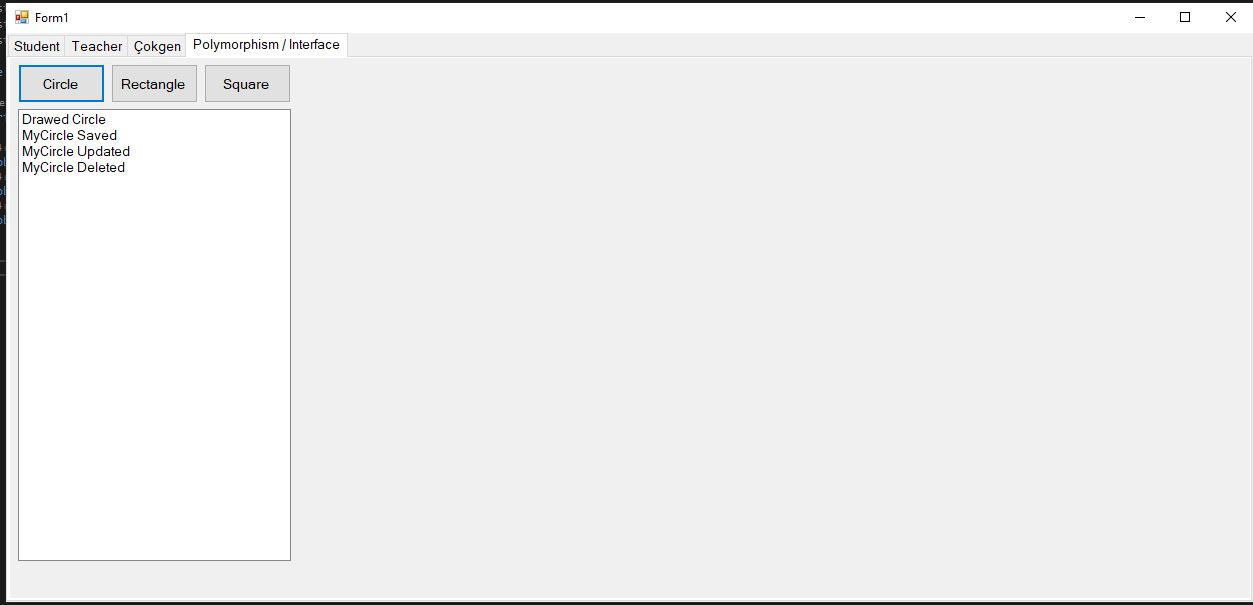 C# Polymorphism Kavramı 2