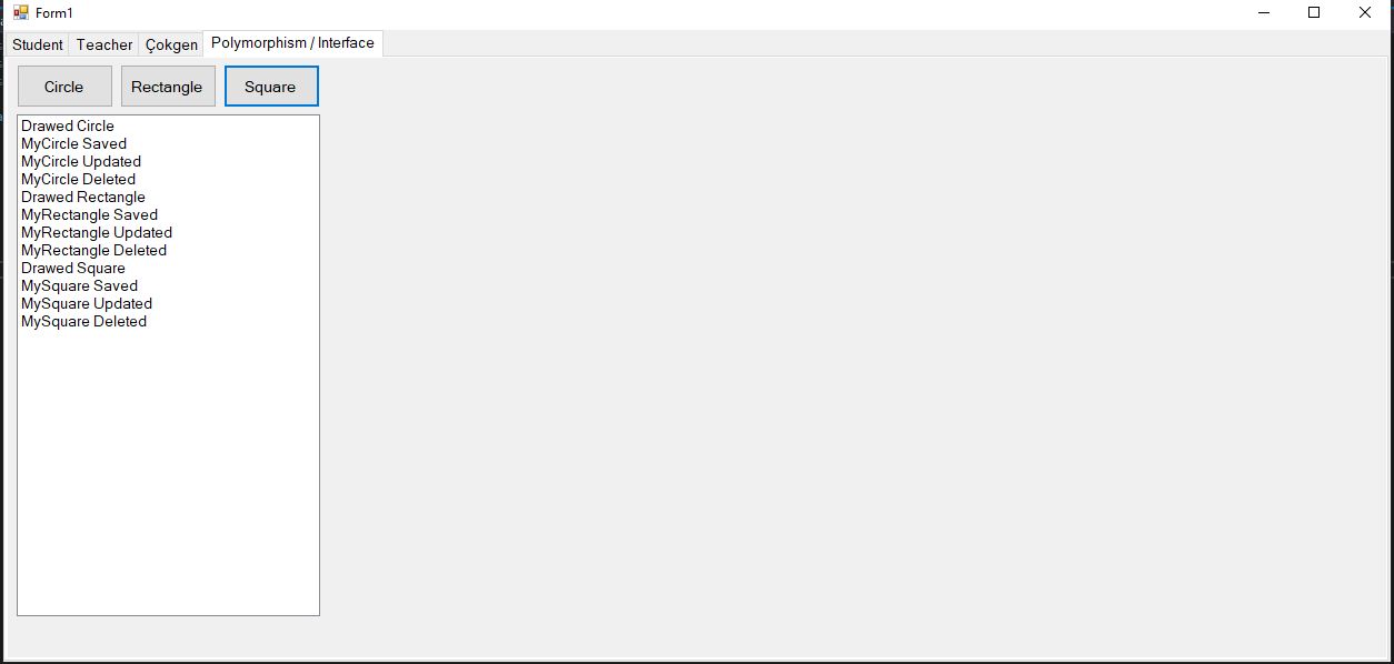C# Polymorphism Kavramı 3