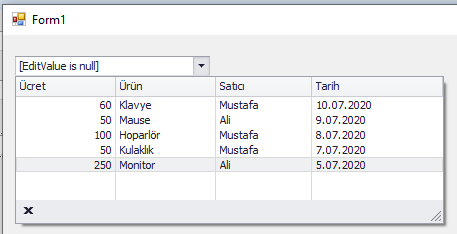 devexpress lookupedit