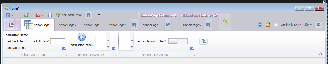 devexpress ribbonmenu 2