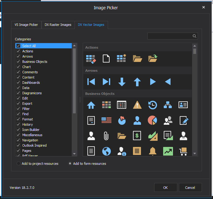 devexpress ribbonmenu image options 3