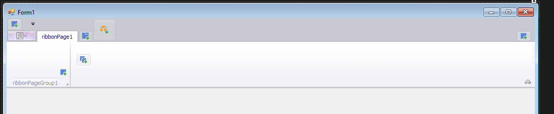 devexpress ribbonmenu