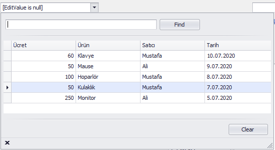 devexpress searchlookupedit