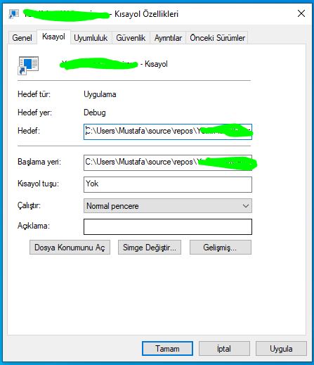 C# Program Açılışına Parametre Göndermek