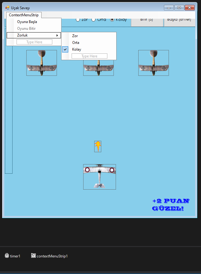 C# Uçak Savaş Oyunu Yapımı 2