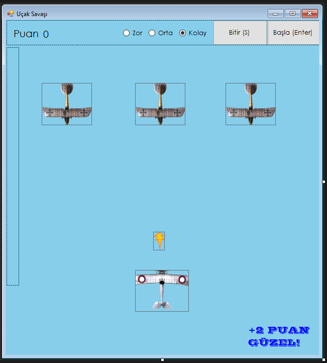 C# Uçak Savaş Oyunu Yapımı