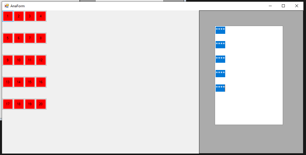 C# dinamik apartman düzeni