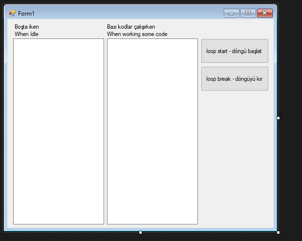 C# Application Idle Olayı