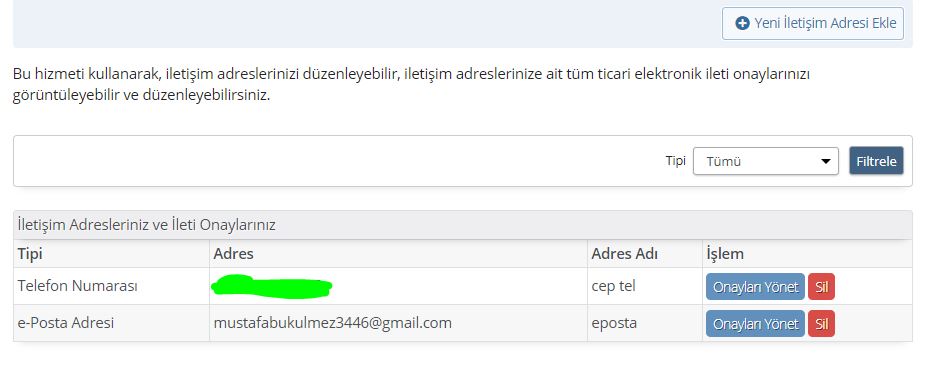 ileti yönetim sistemi
