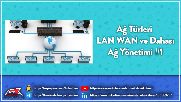 Ağ Türleri - LAN WAN ve Dahası - Ağ Yönetimi #1