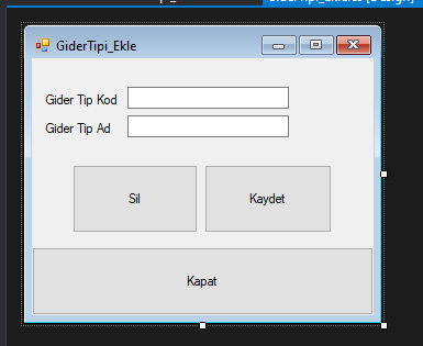C# Gelir Gider Takip Uygulaması 2