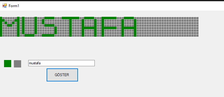 C# LCD Simülator Uygulaması