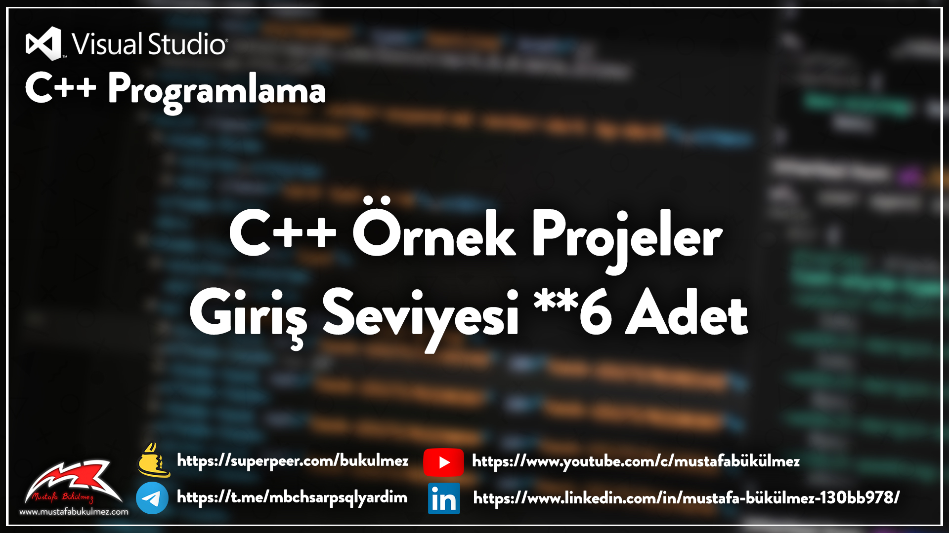 C++ Örnek Projeler - Giriş Seviyesi 6 Adet