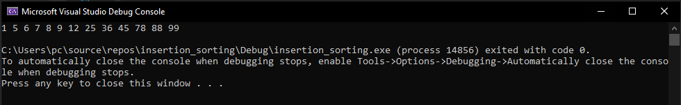 Eklemeli Sıralama Algoritması C++