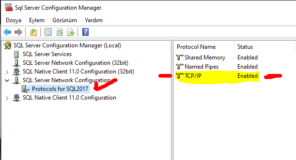 SQL Server TCPIP