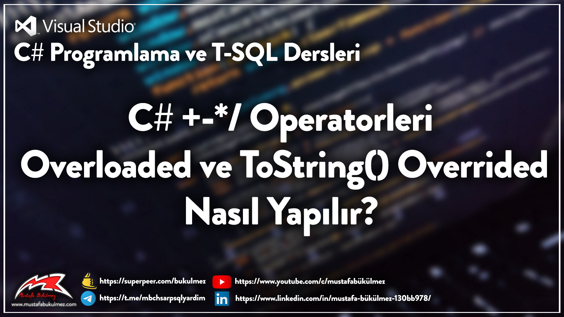C# Operator Overload ve Metot Override İşlemi